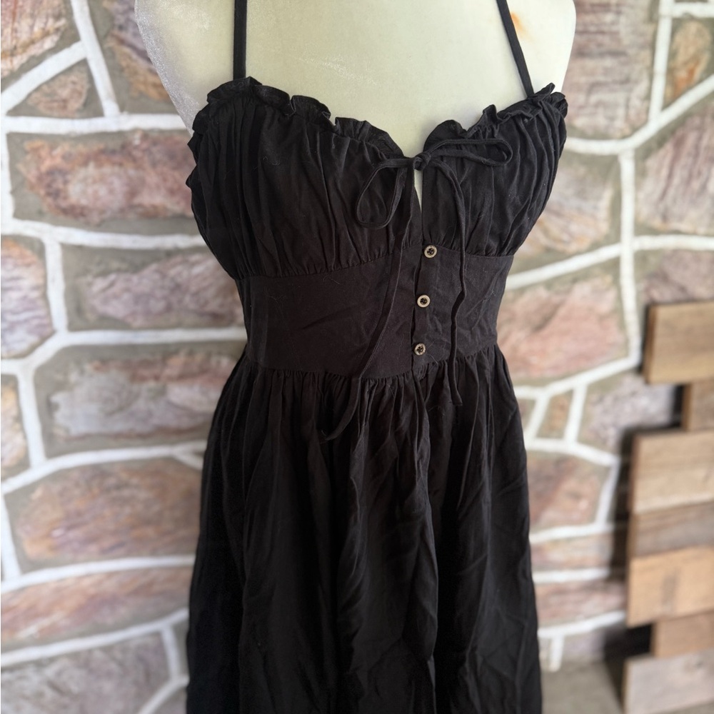 ❌sold❌ NWT Lulu’s cotton corset open back dress